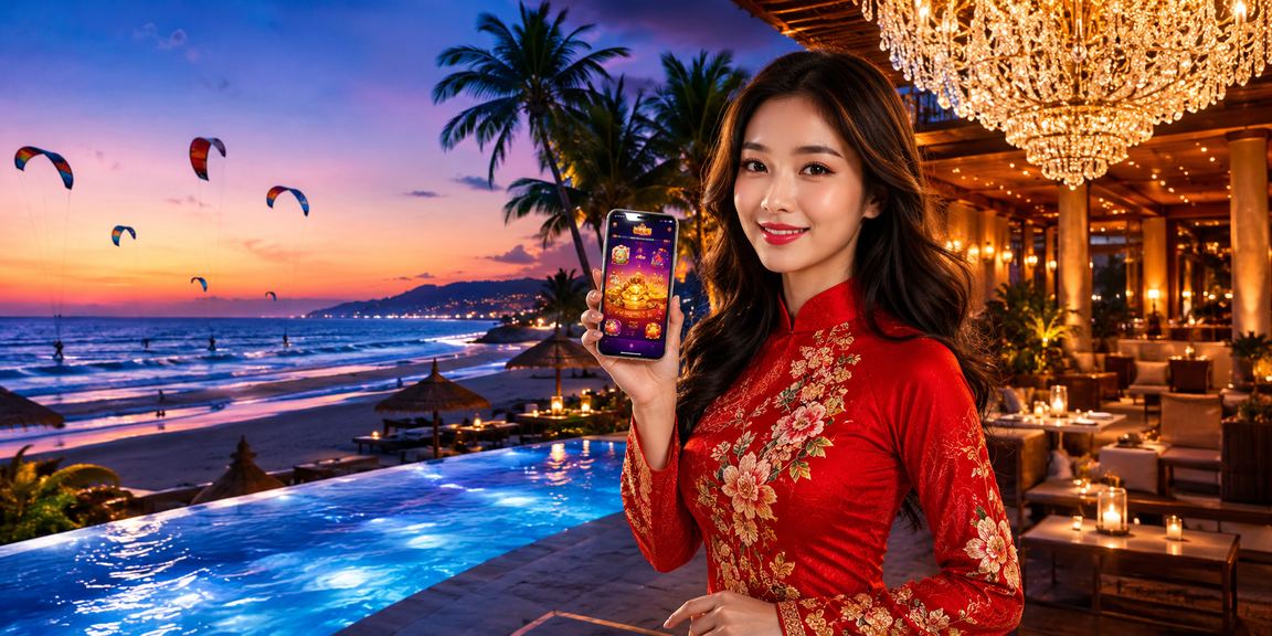 Ứng dụng casino trực tuyến ketqua01 tại bãi biển Mũi Né Việt Nam